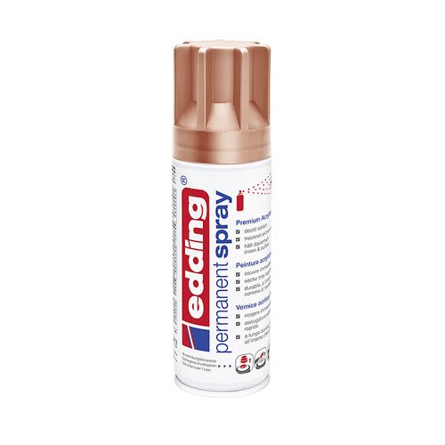 Spray permanente de pintura acrílica de alta gama Edding E-5200 Cobre Brillante1