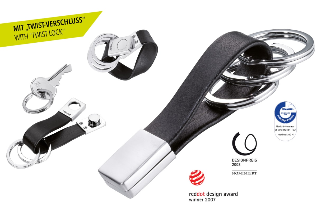 Llavero Troika con cierre twist con 3 anillos1