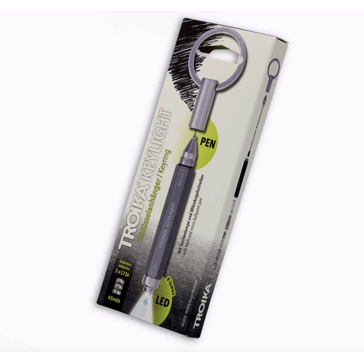 Llavero Troika Con Linterna Y Micro-Bolígrafo Multitarea1
