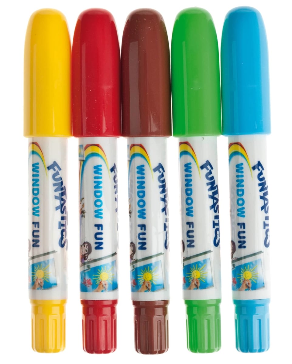 Set 5 Marcador Ventanas infantil de fibra Edding E-16 FUNTASTICS MAGIC FUN Surtido2