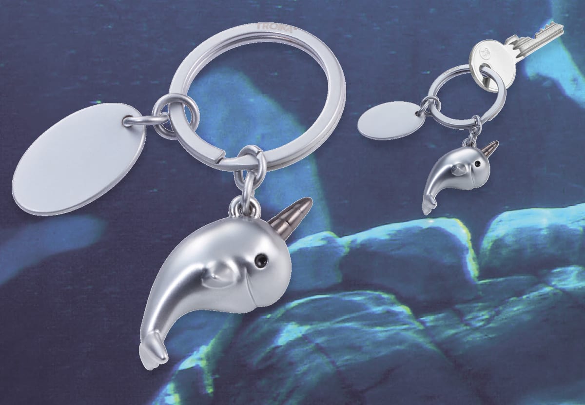 Llavero  Troika, diseño Delfin, Material de acero2