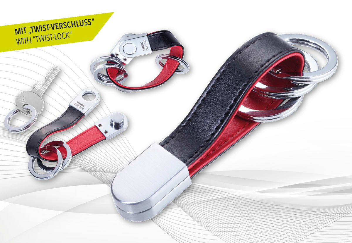 Llavero Troika diseño tres anillos grande2