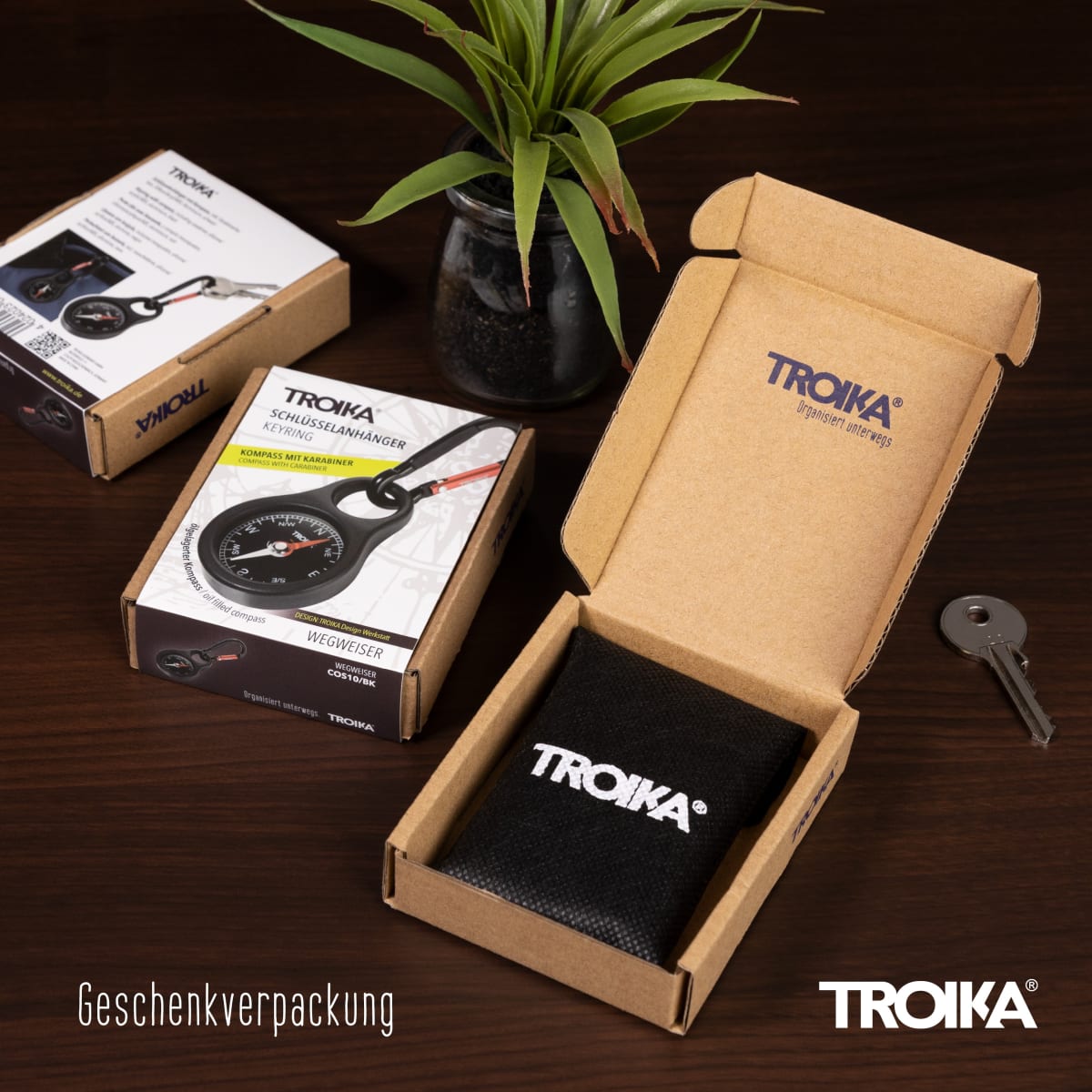 Llavero  Troika, Diseño con brújula6