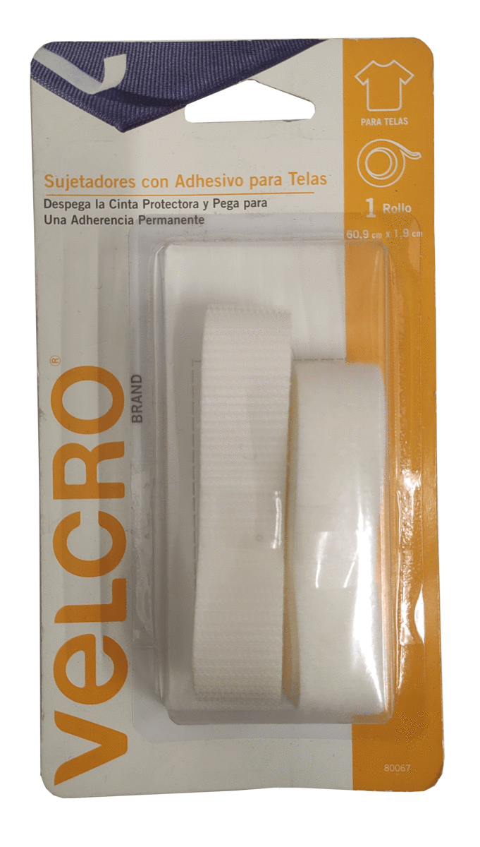 Sujetador Con Adhesivo Cinta Adhesiva Para Telas 60.9 Cms X 1.9 Cms(VEL)1