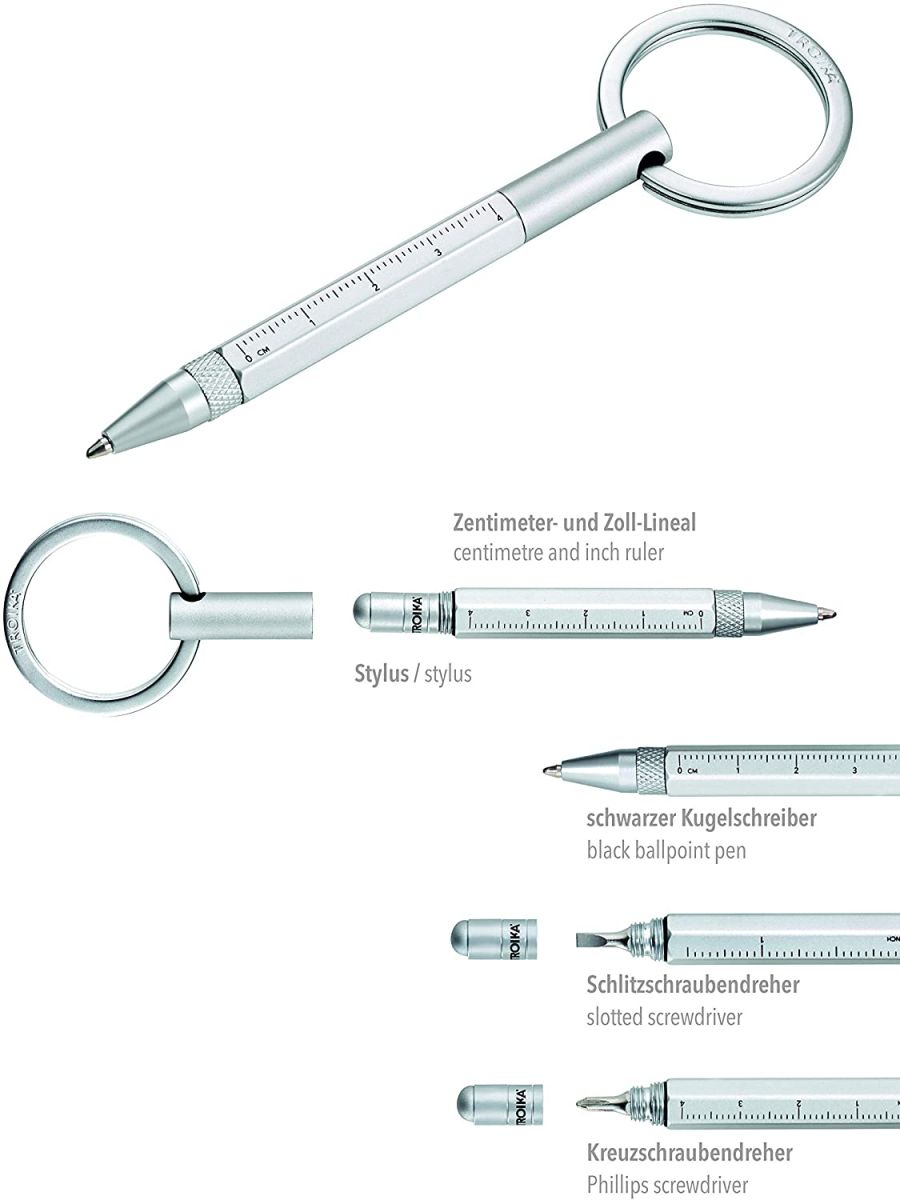 Llavero  Troika con micro-bolígrafo sistema multitarea1