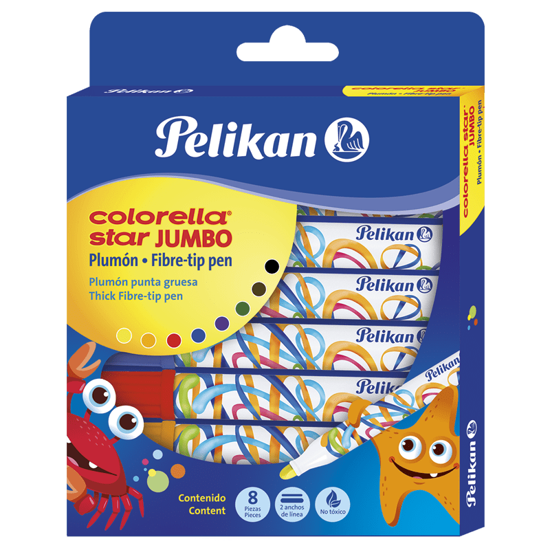 MARCADORES COLORELLA JUMBO - ESTUCHE X8 UNID1