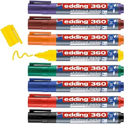 Marcador para pizarras blancas Edding 360 Amarillo3