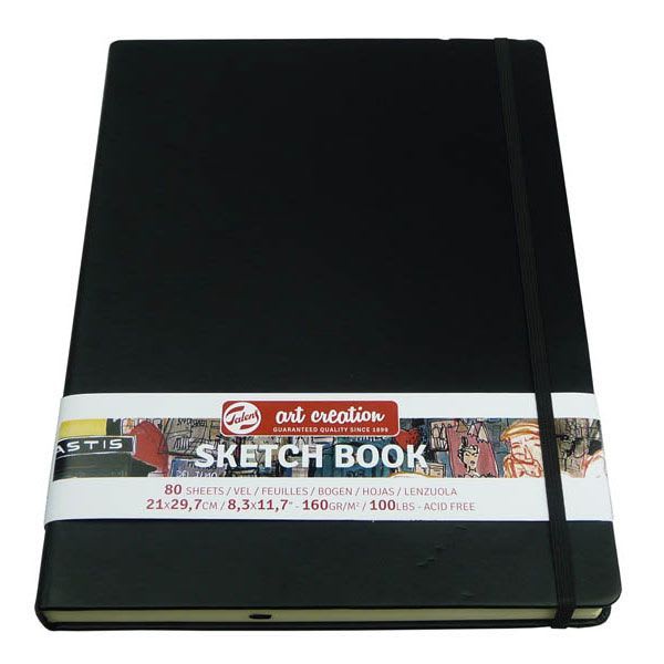 Croquera Sketchbook 160Gr Marca Art Creation Color Negro1
