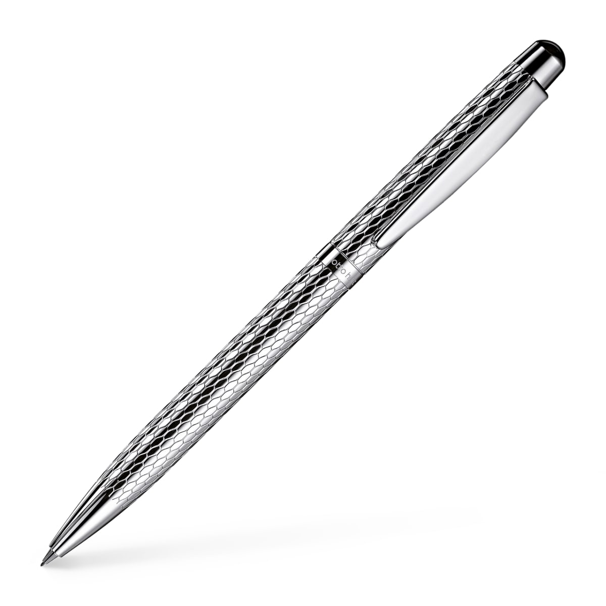 Portaminas Otto Hutt D02 Plata 925 Guilloche de panal2