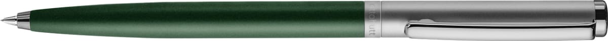 Bolígrafo Otto Hutt D01 Verde Lacado Capuchón Rutenio1