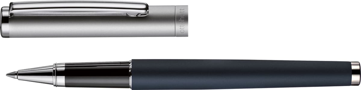 Rollerball Otto Hutt D01Azul Lacado Capuchón Rutenio3