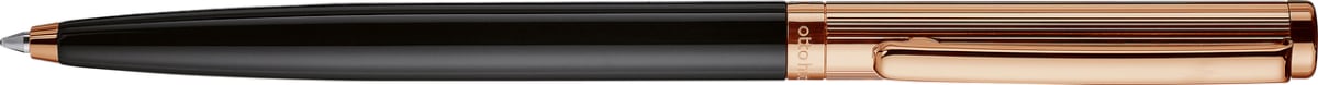 Bolígrafo Otto Hutt D01Guilloche Negro Lacado Capuchón1