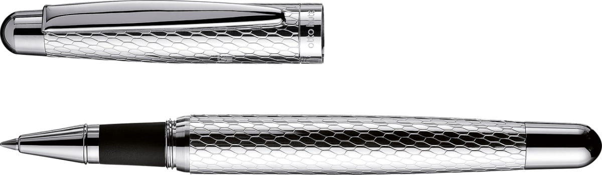 Rollerball Otto Hutt D02 Plata 925 Guilloche Plata3