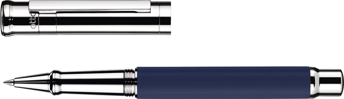 Rollerball Otto Hutt D04 Azul Lacado Acabado Brillante3