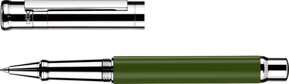 Rollerball Otto Hutt D04 Verde Lacado Acabado Brillante3