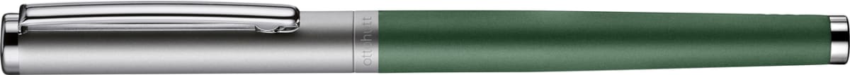 Pluma Fuente Otto Hutt D01 F Verde Lacado Capuchón Rutenio1