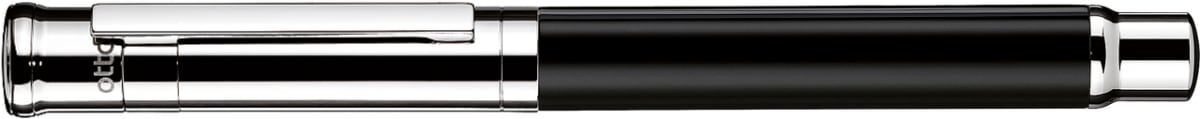 Pluma Fuente Otto Hutt D04 F Negro Lacado Acabado Brillante1