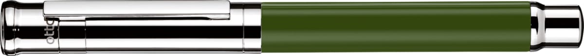 Pluma Fuente Otto Hutt D04 M Verde Lacado Acabado Brillante1