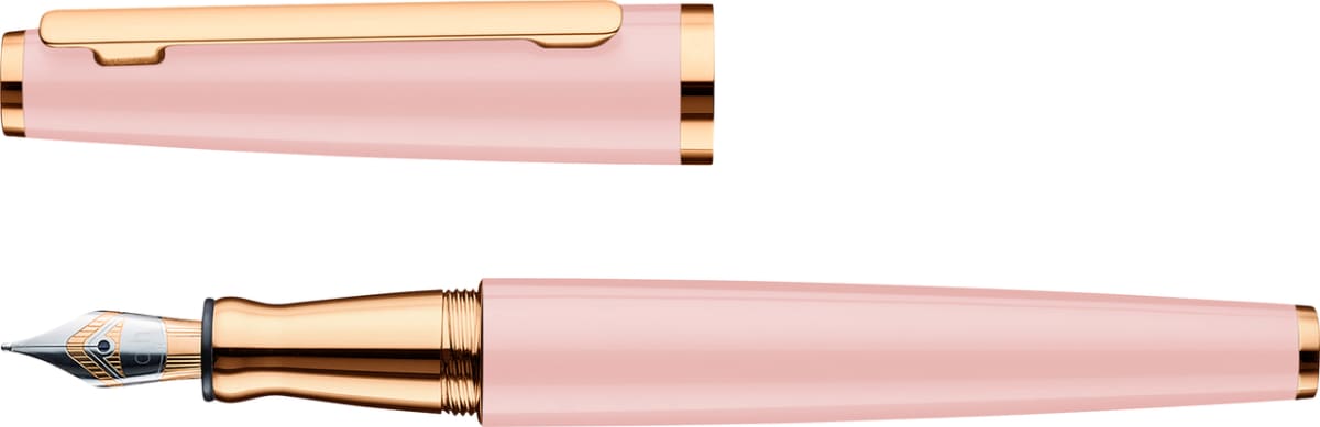 Pluma Fuente Otto Hutt D06 M Rosado Acabado Brillante3