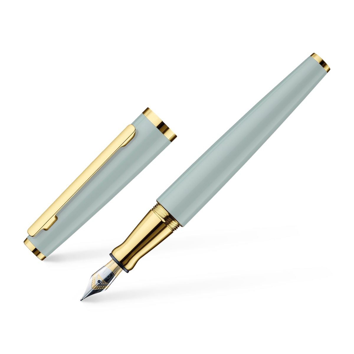 Pluma Fuente Otto Hutt D06 M Pistacho Acabado Brillante2