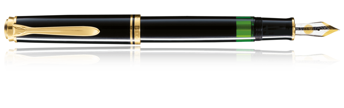 Pluma estilográfica M200 M Mecanismo de Piston Negra (PEL)1