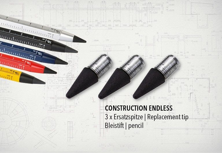 Repuesto Troika para lápiz Grafito Constructor PEN20 3 unidades.