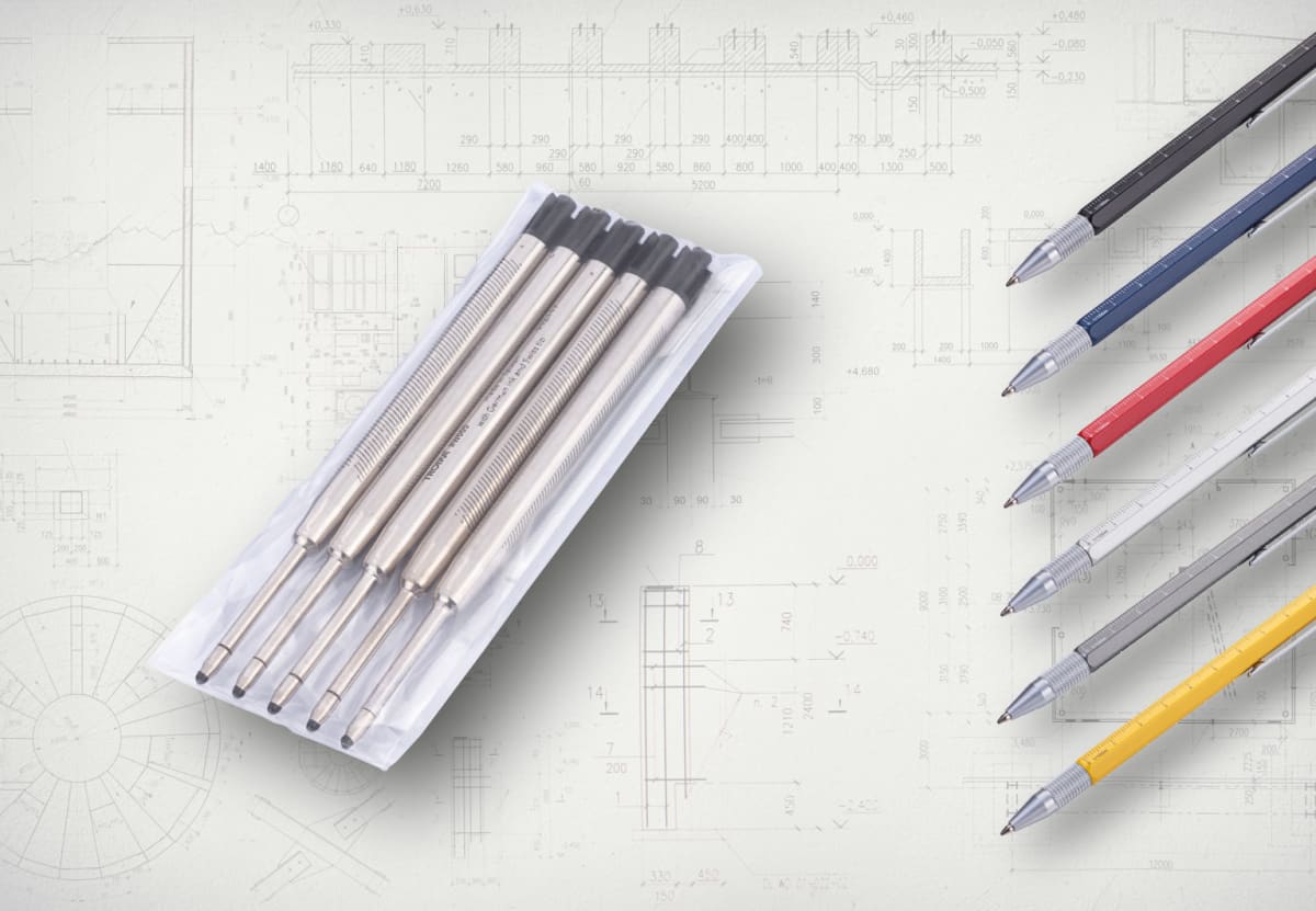 Cartucho Troika de repuesto bolígrafo PIP28 paquete de 5, M2