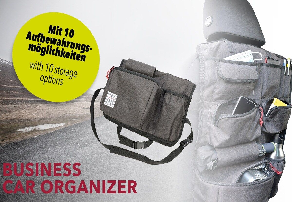 Organizador Troika  de asiento trasero de automóvil Tamaño 41x60 cm1