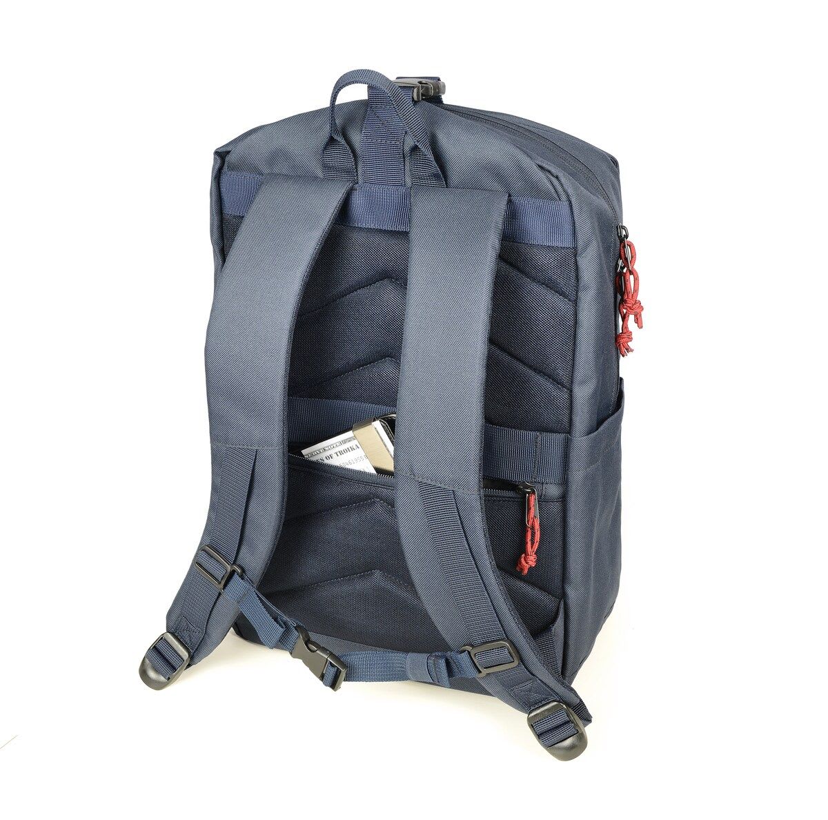 Mochila Troika con compartimento capacidad 10kg. Azul oscuro3