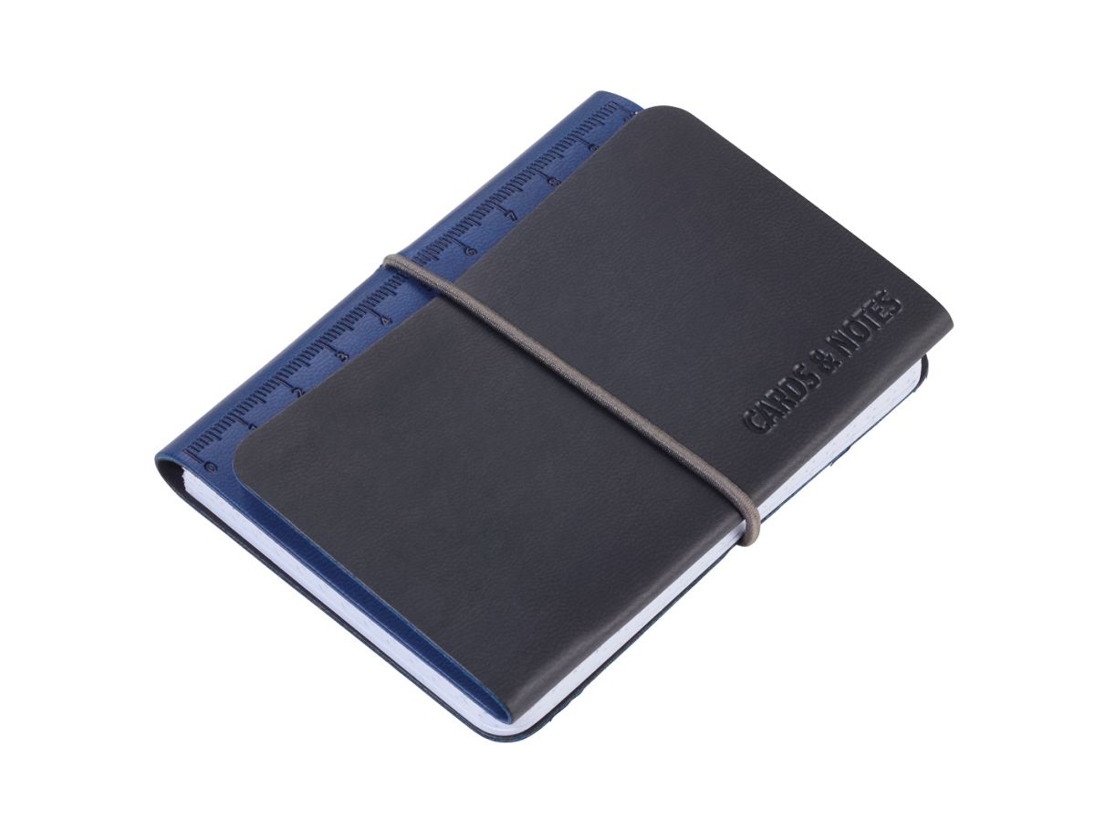 Mini Block de Notas Troika y Tarjetero Marca Troika Color azul1