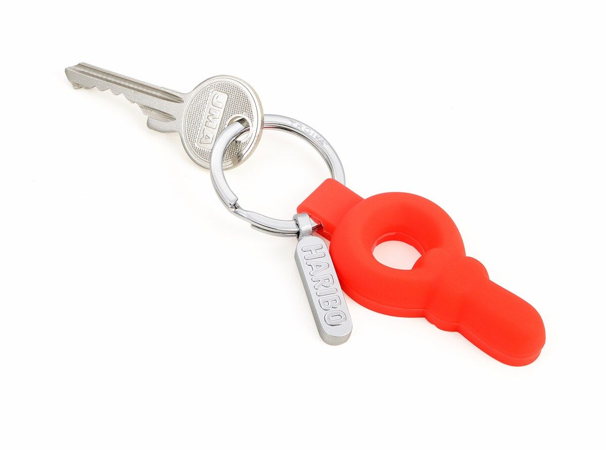 Llavero Troika Haribo Schnuller color rojo2