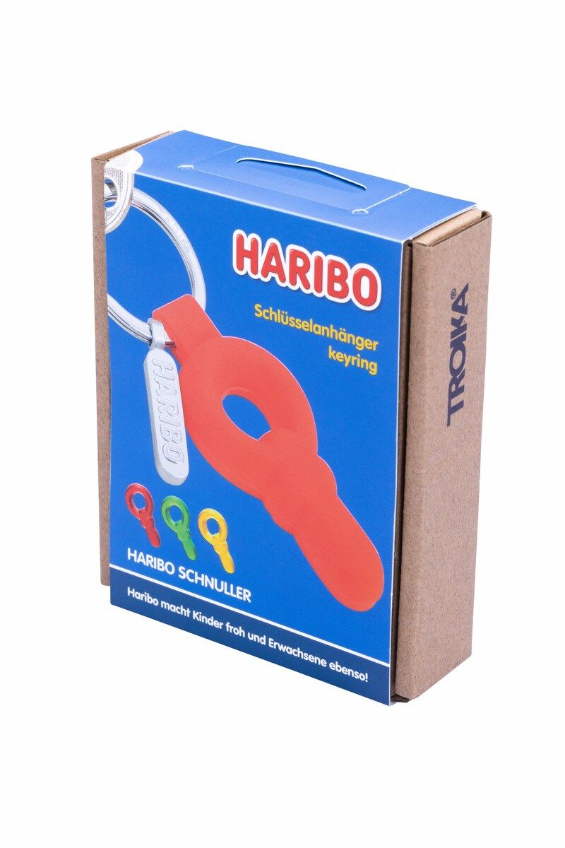 Llavero Troika Haribo Schnuller color rojo4