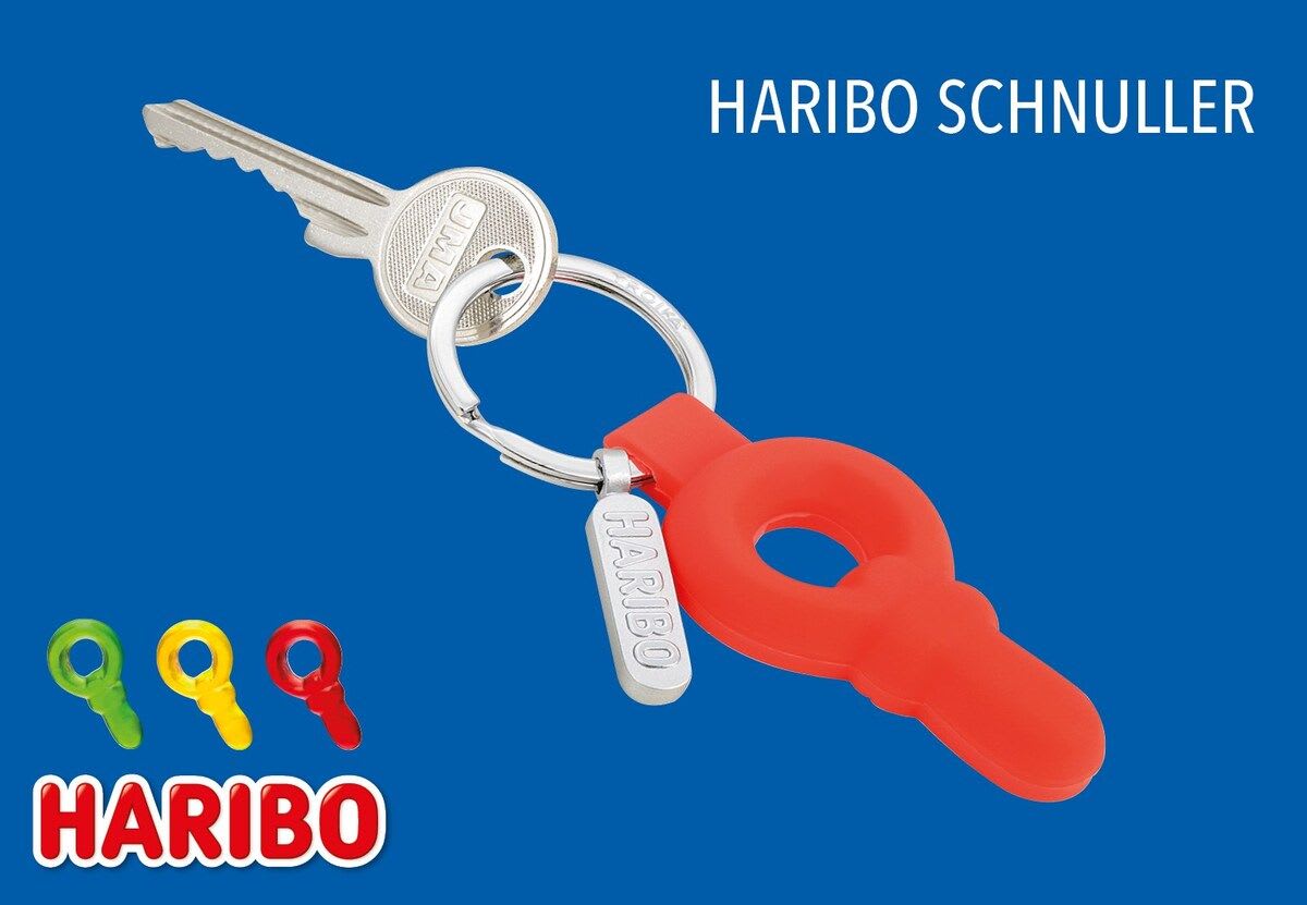 Llavero Troika Haribo Schnuller color rojo3