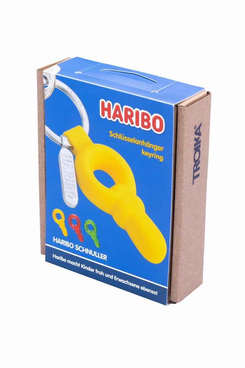 Llavero Troika Haribo Schnuller color amarillo4