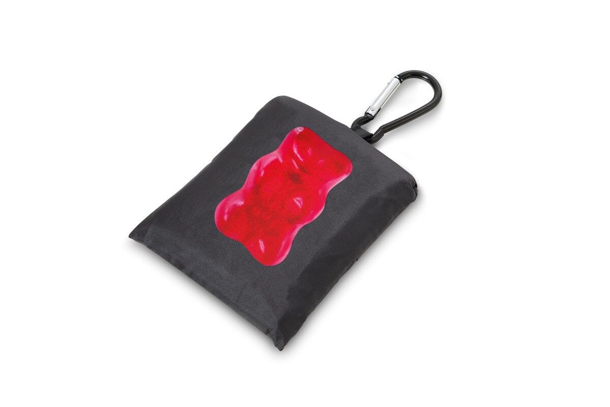 Llavero Troika Bolsa de compras HARIBO. Negro y rojo1