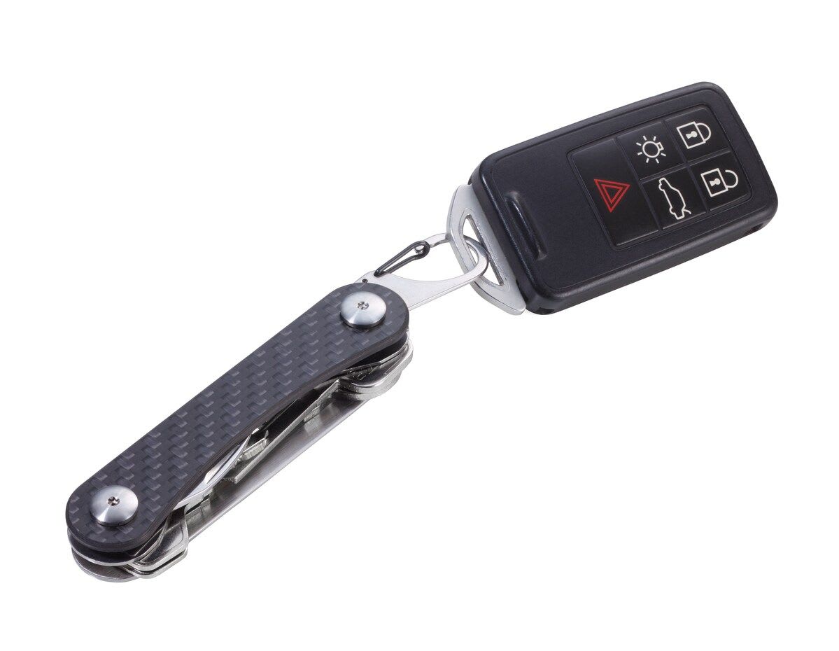 Organizador Troika  de 6 llaves acero inoxidable plateado6