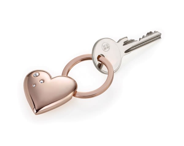 Llavero Troika diseño corazón rosado(TRK)1