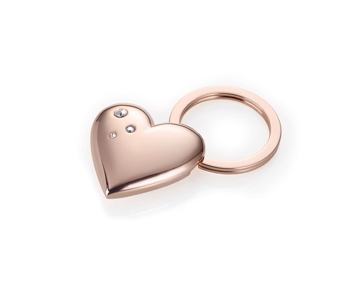 Llavero Troika diseño corazón rosado(TRK)2