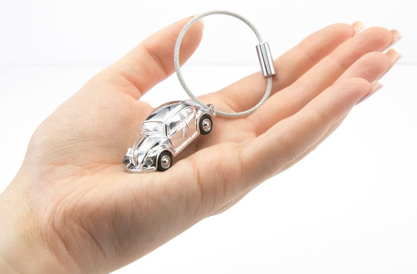 Llavero Troika, Diseño Beetle Volkswagen, Material de acero2