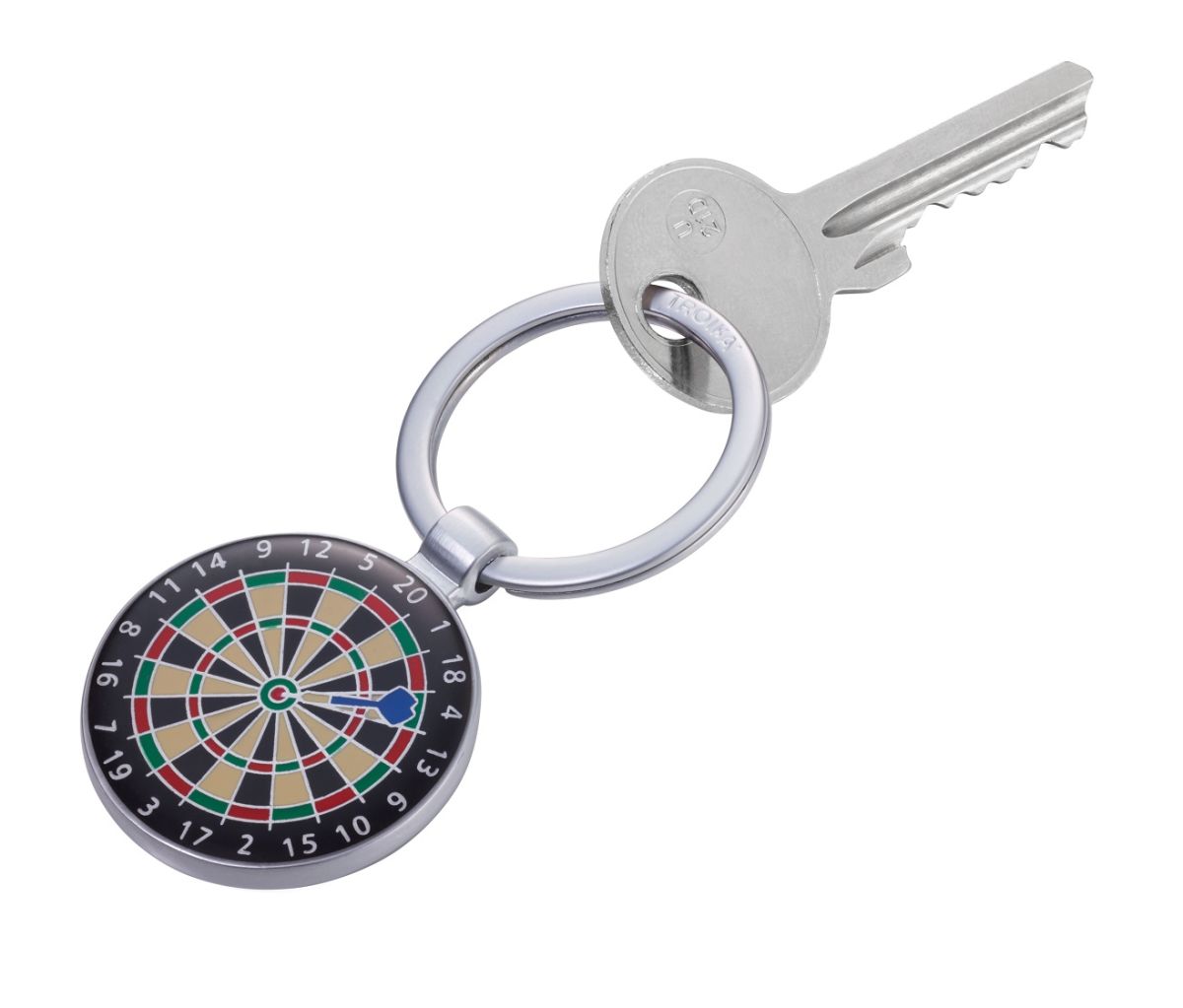 Llavero Troika, diseño Dardos, material de acero3