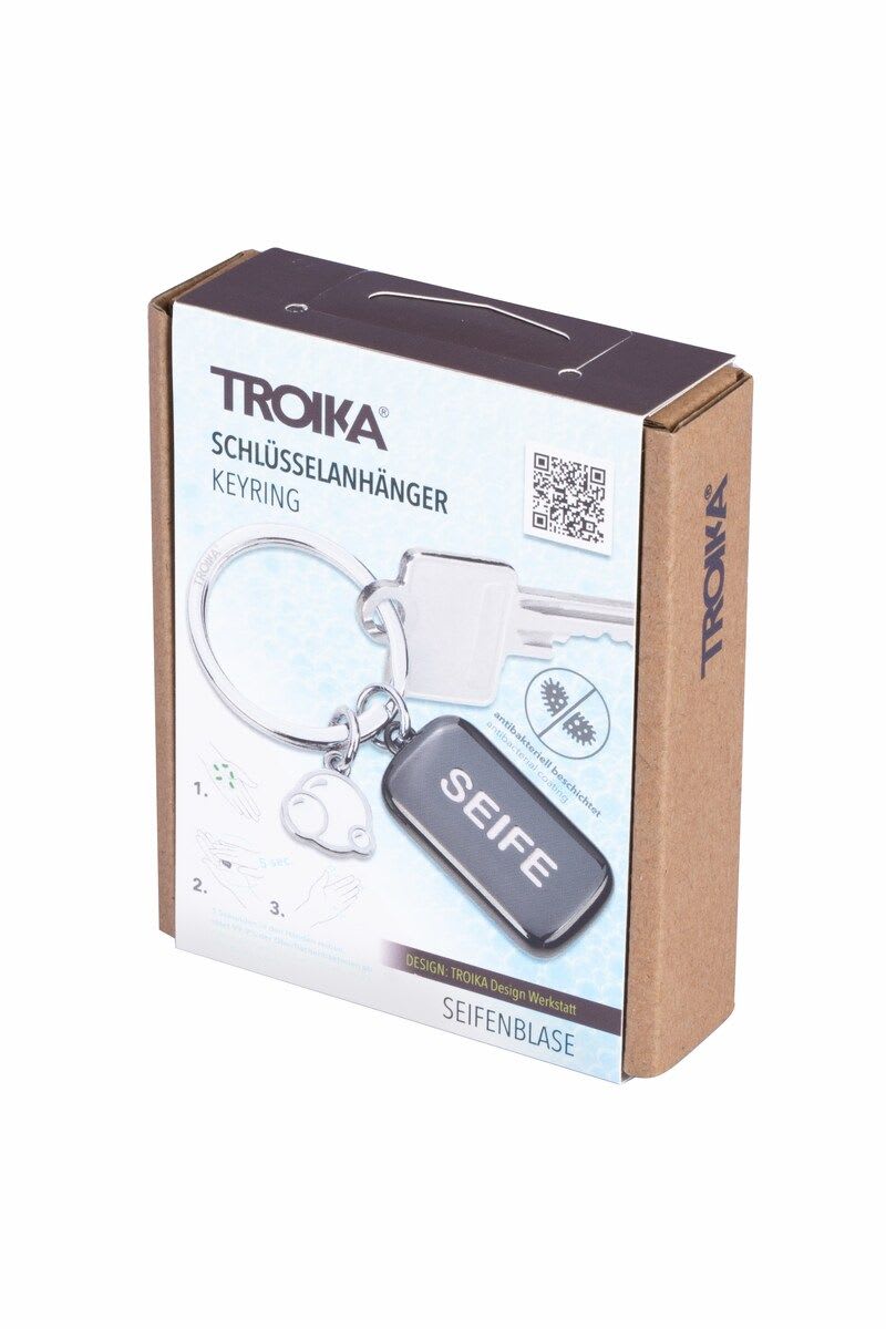 Llavero Troika antibacteriano metal brillante multicolor3