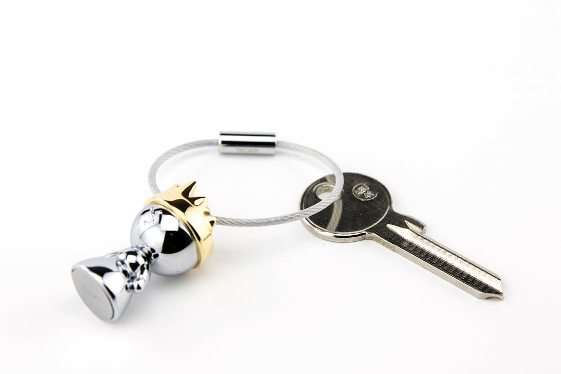 Llavero Troika diseño con corona dorada LITTLE QUEEN4