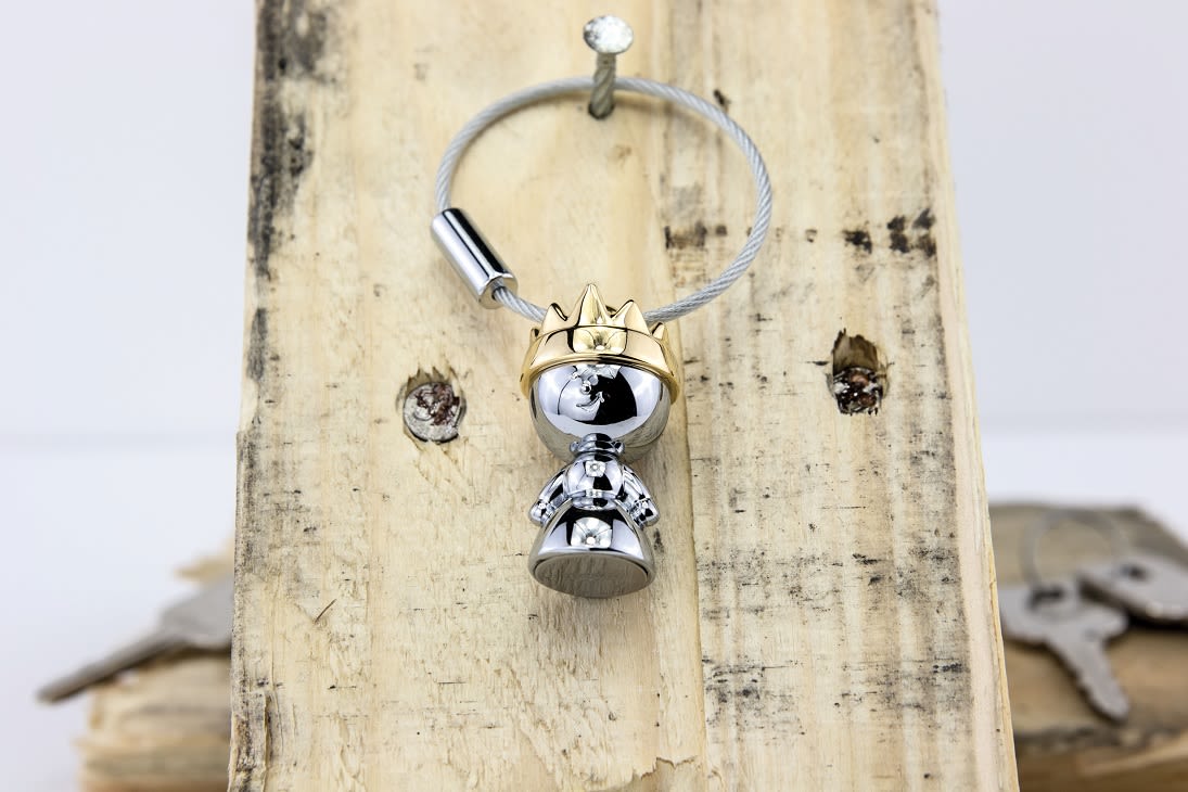 Llavero Troika diseño con corona dorada LITTLE QUEEN5