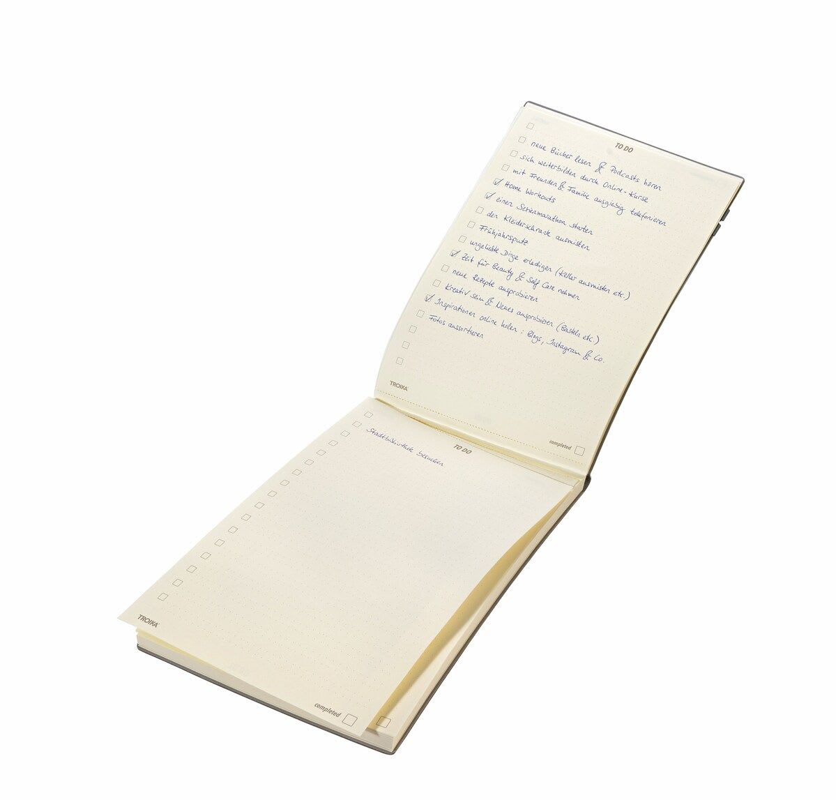 Block de notas Troika 88hojs cuero sintético Amarillo y Gris4