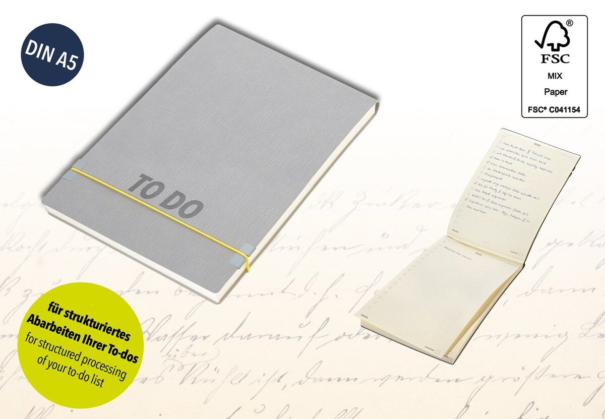 Block de notas Troika 88hojs cuero sintético Amarillo y Gris2