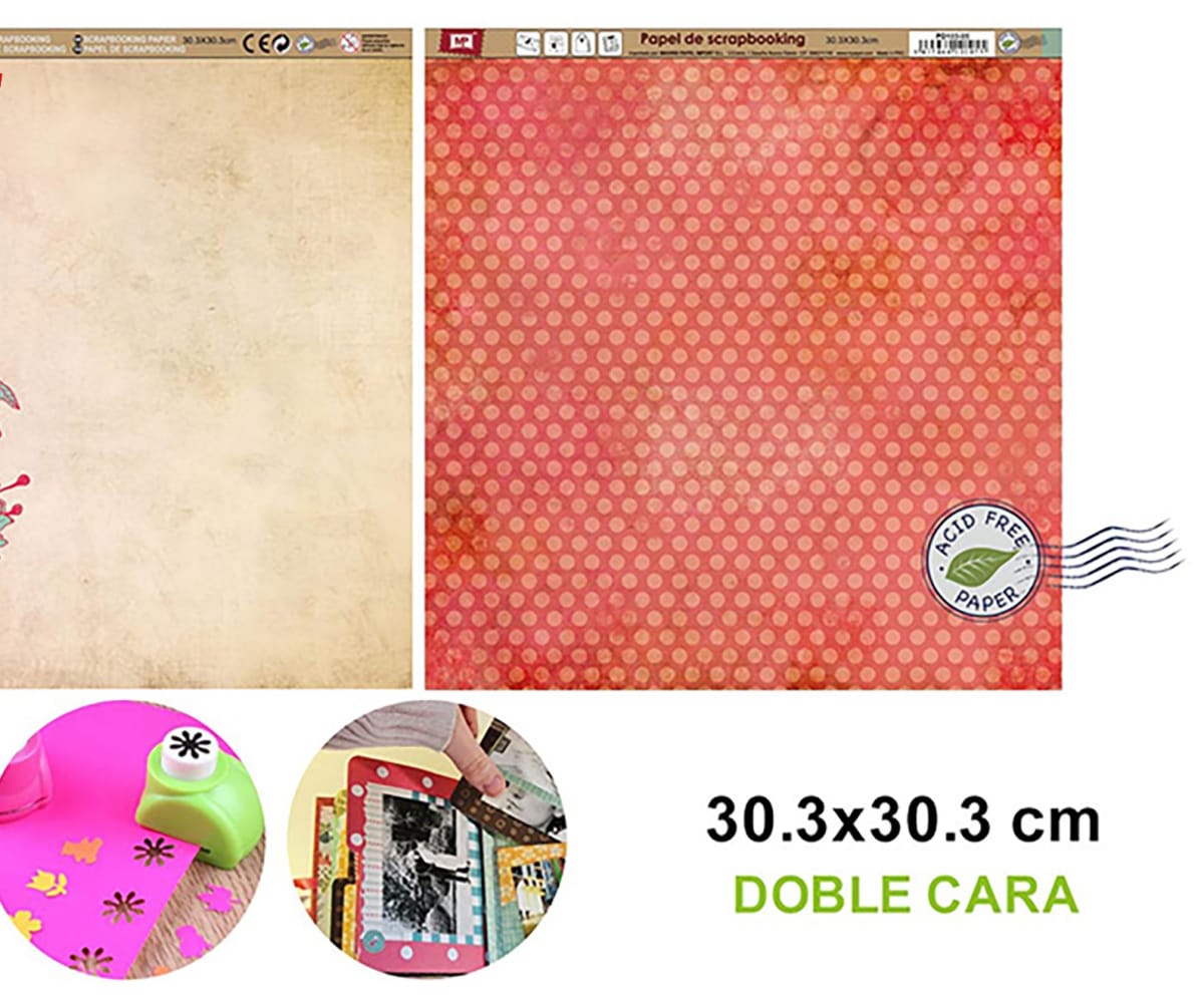 Papel De Scrapbooking Doble Cara Marmoleados Antiguos 1