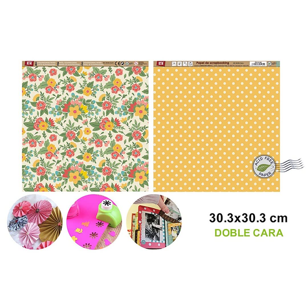 Papel De Scrapbooking Doble Cara Arreglos/Puntos 30.3X30.3Cm1