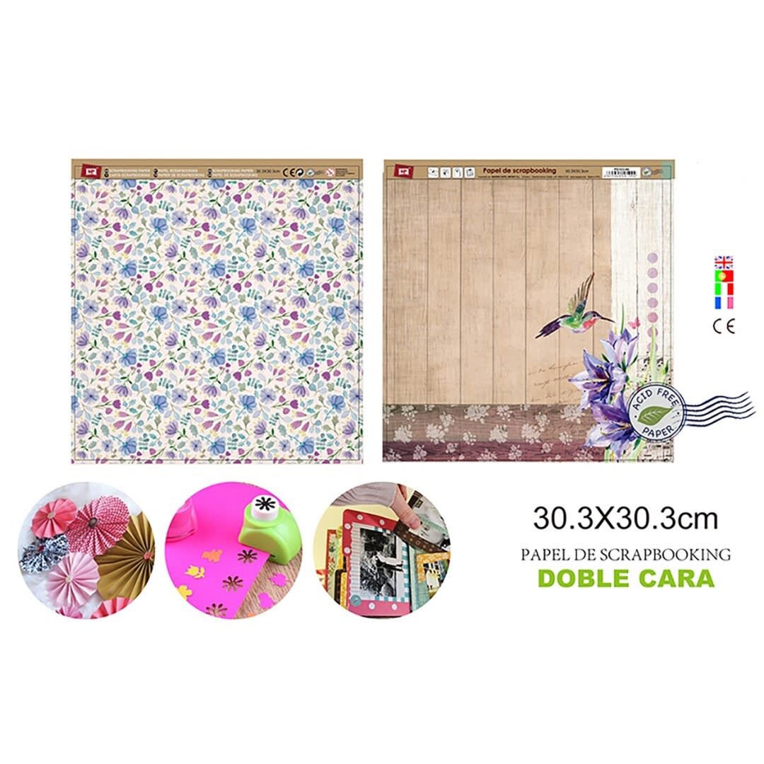 Papel De Scrapbooking Doble Cara Maderos 30.3X30.3Cmdo1