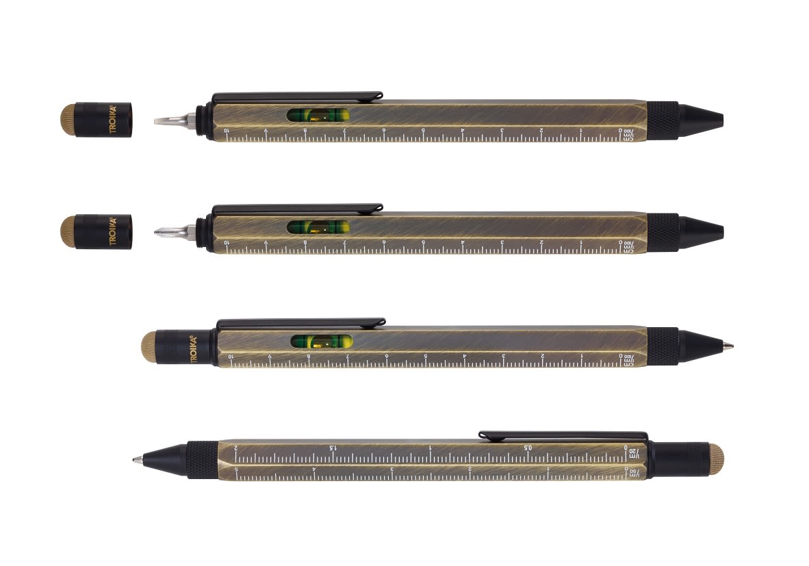 Boligrafo Troika Construcción multifuncional  Original  Negro-Dorado5
