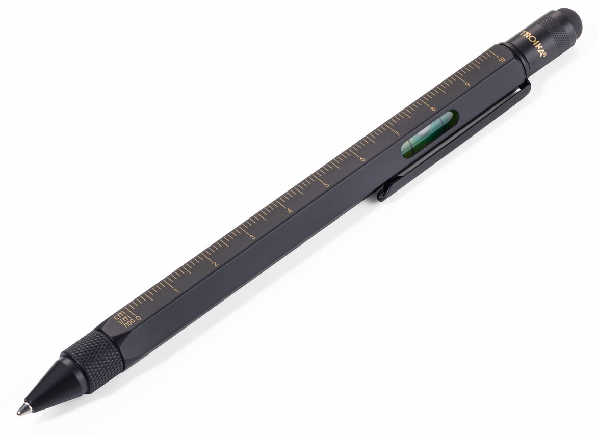 Boligrafo Troika Construcción multifuncional  Original  Dorado-Negro2